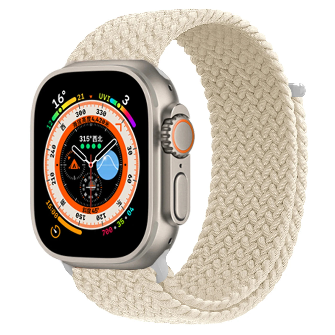 Braided Solo Loop For Apple watch Band 45mm 44mm 46mm 42mm 40mm 49mm 41mm Elastic bracelet iWatch series 10 9 8 se Ultra 2 Strap