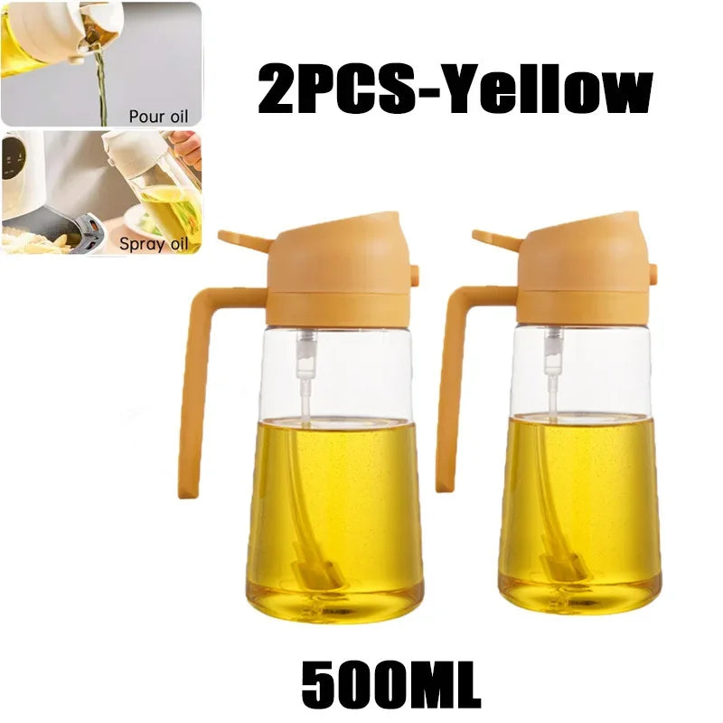 2in1 Kitchen Spray Oil Dispenser Oil Sprayer Polisher Or Only Spray for Air Fryer Salad Grilling Roasting Cooking Kitchen Acce