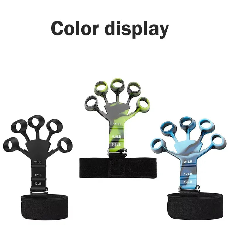 Finger Trainer Five Finger Rehabilitation Device Wrist Therapy Tool Silicone Grip Strength Enhancer Hand Grip Extender