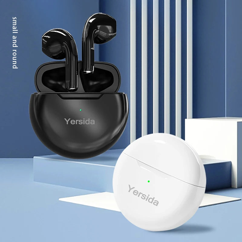 Yersida HT38 TWS Earphone Wireless Bluetooth HeadphonesTouch Mini Headset Dual Mic Stereo Earbuds Suitable for Apple And Android