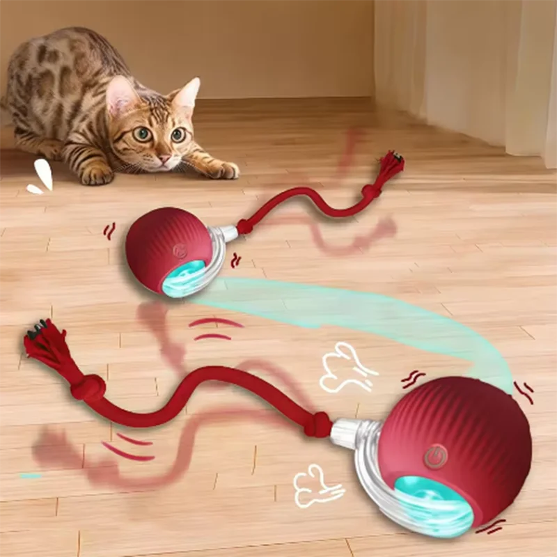Hot Intelligent Interactive Cat Ball - Long-Lasting, Easy-to-Clean Smart Toy with Obstacle Avoidance