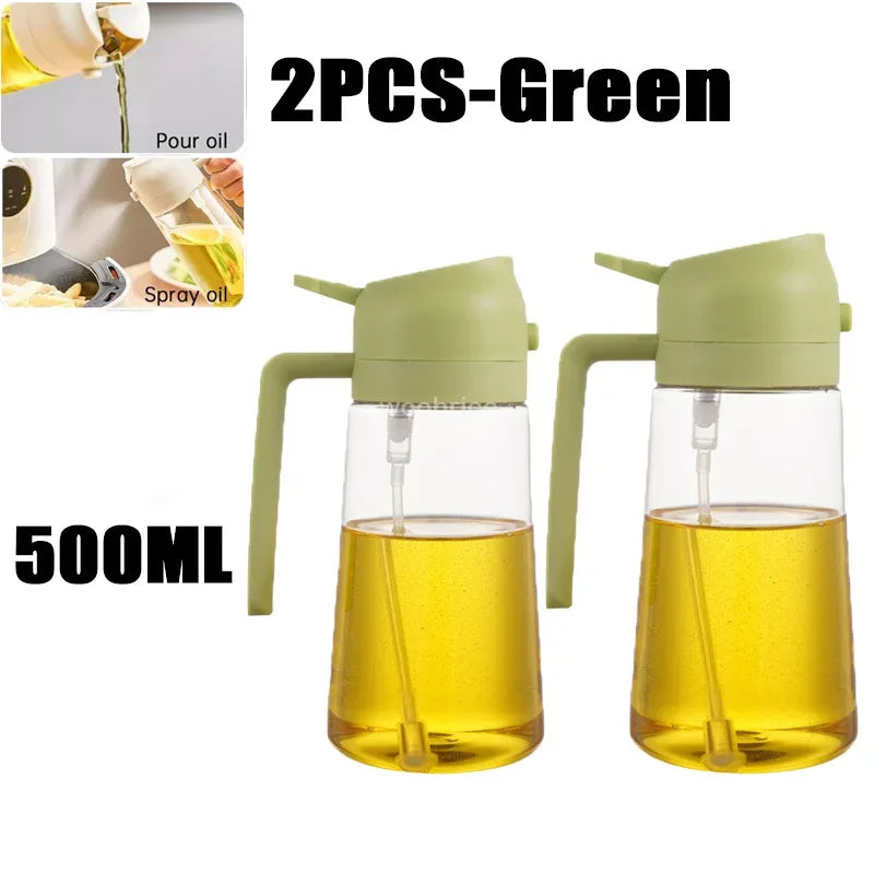 2in1 Kitchen Spray Oil Dispenser Oil Sprayer Polisher Or Only Spray for Air Fryer Salad Grilling Roasting Cooking Kitchen Acce