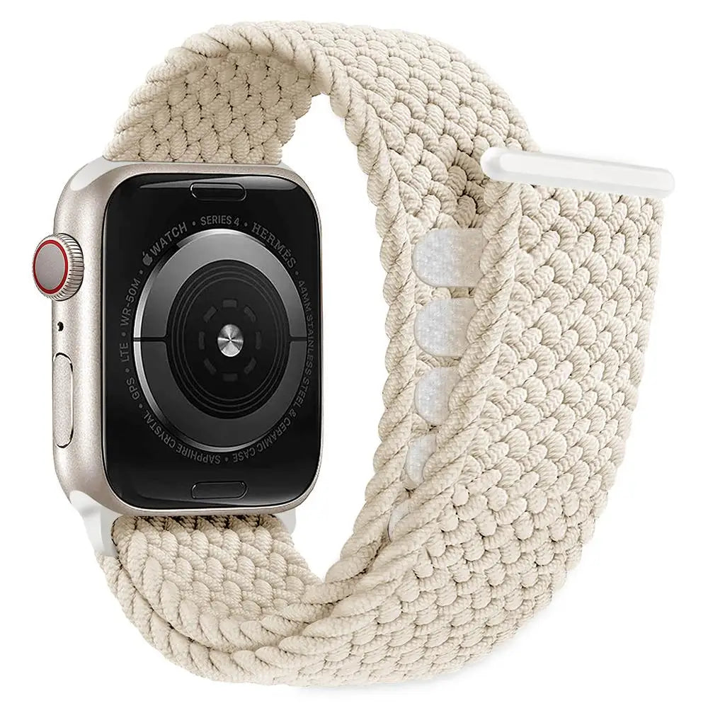 Braided Solo Loop For Apple watch Band 45mm 44mm 46mm 42mm 40mm 49mm 41mm Elastic bracelet iWatch series 10 9 8 se Ultra 2 Strap