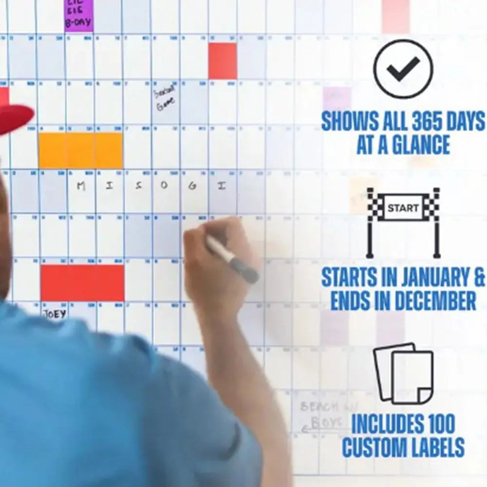 FocusFlow™ 2026 Year-at-a-Glance Planner 🖊️📅