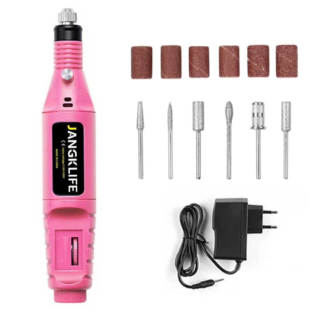 JANGKLIFE 9V Mini  Drill Electric Carving Pen Variable Speed   Drill Rotary Tools Kit Engraver Pen for Grinding Polishing