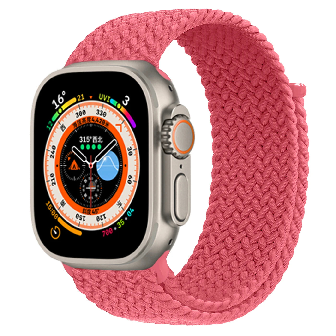 Braided Solo Loop For Apple watch Band 45mm 44mm 46mm 42mm 40mm 49mm 41mm Elastic bracelet iWatch series 10 9 8 se Ultra 2 Strap