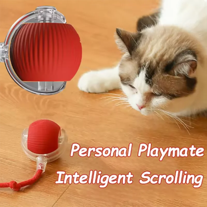 Hot Intelligent Interactive Cat Ball - Long-Lasting, Easy-to-Clean Smart Toy with Obstacle Avoidance