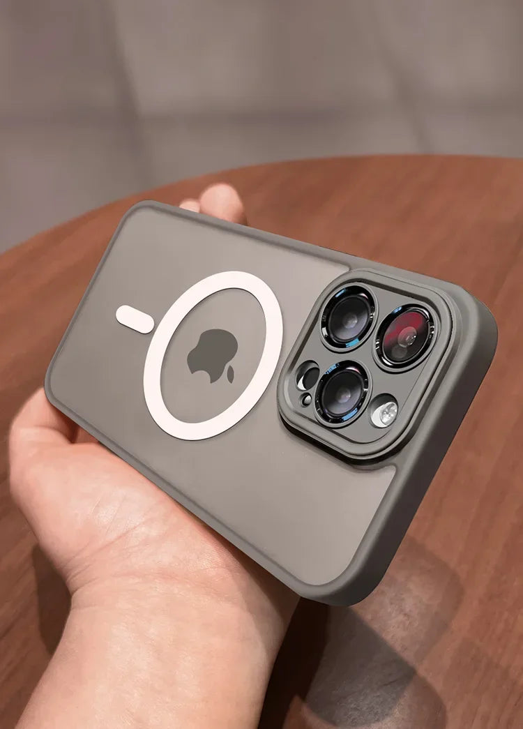 MagSafe Magnetic iPhone Case – Wireless Charging Matte Shockproof Cover
