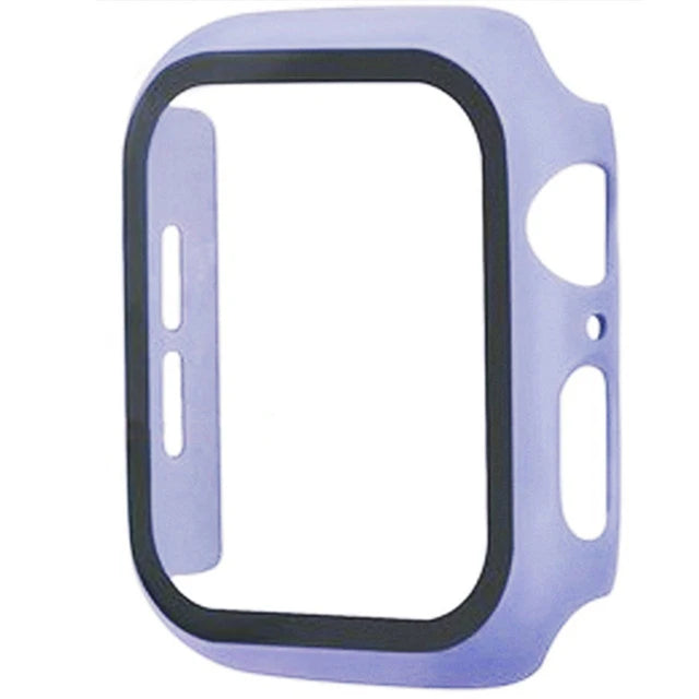 Glass+Cover For Apple Watch case 8 7 6 SE 5 9 iWatch Accessorie Screen Protector Apple watch serie 44mm 40mm 41mm 45mm 42mm 38mm