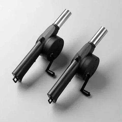 BBQ Fan Air Blower Fast Fire Starter Portable Manual Hand Crank for Outdoor Picnic Camping Cooking Barbecue Charcoal Grills Stov