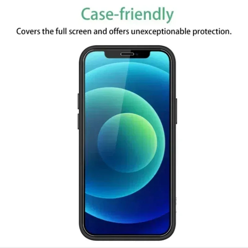 4PCS Protective Glass on For iPhone 13 11 12 16 15 14 Pro Max screen protector Tempered Glass For iPhone 6S 7 8 Plus XR XS Max