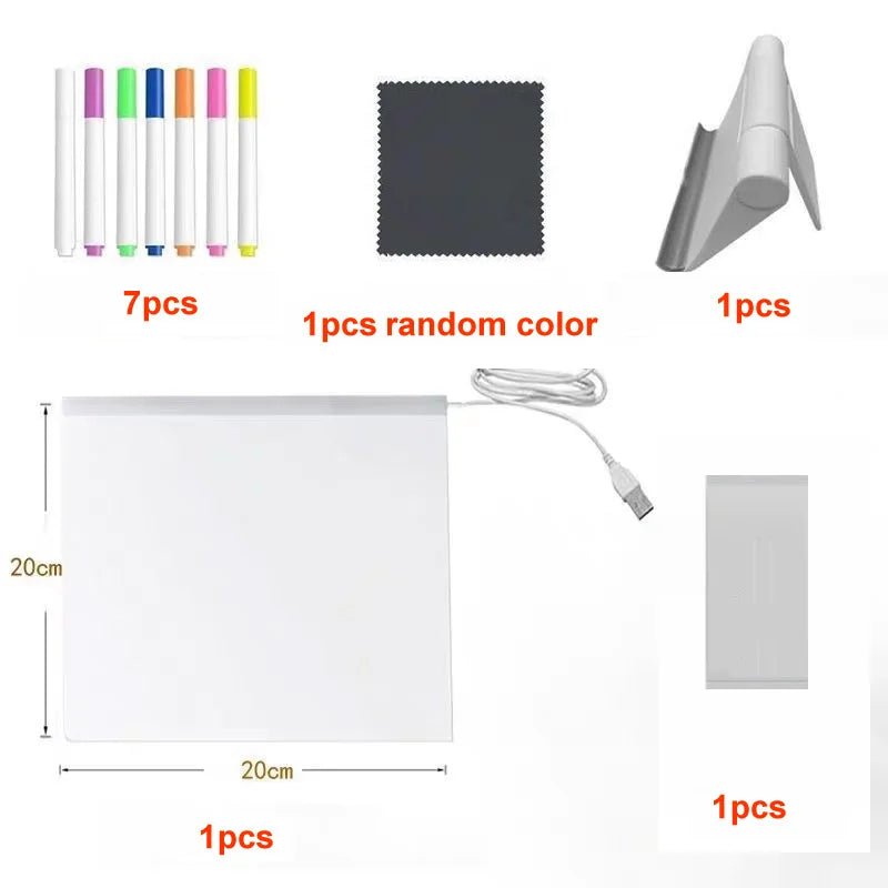 🌈🖌 Spark Creativity Instantly - 49% OFF - 🎁 Acrylic LED Message Board - For Vibrant, Endless Expression!