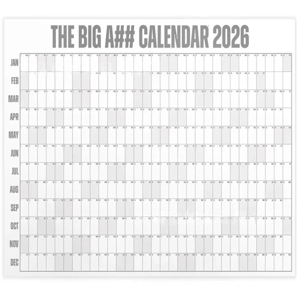 FocusFlow™ 2026 Year-at-a-Glance Planner 🖊️📅