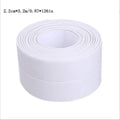 3.2m PVC Waterproof Sealing Tape for Bathroom Sink, Shower, Bathtub and Toilet - Self Adhesive Wall Sticker