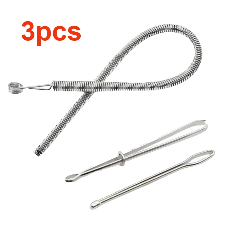 Bendable Spring Drawstring Threader Clip Pants Hoodies Elastic Band Lace Cord Flexible Drawstring Thread DIY Sewing Accessories