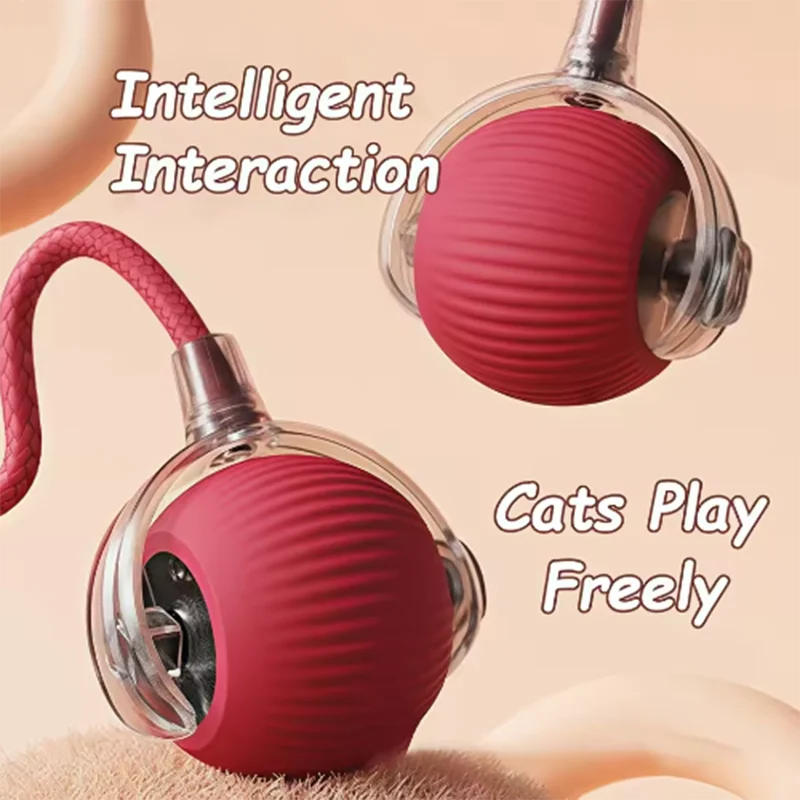 Hot Intelligent Interactive Cat Ball - Long-Lasting, Easy-to-Clean Smart Toy with Obstacle Avoidance