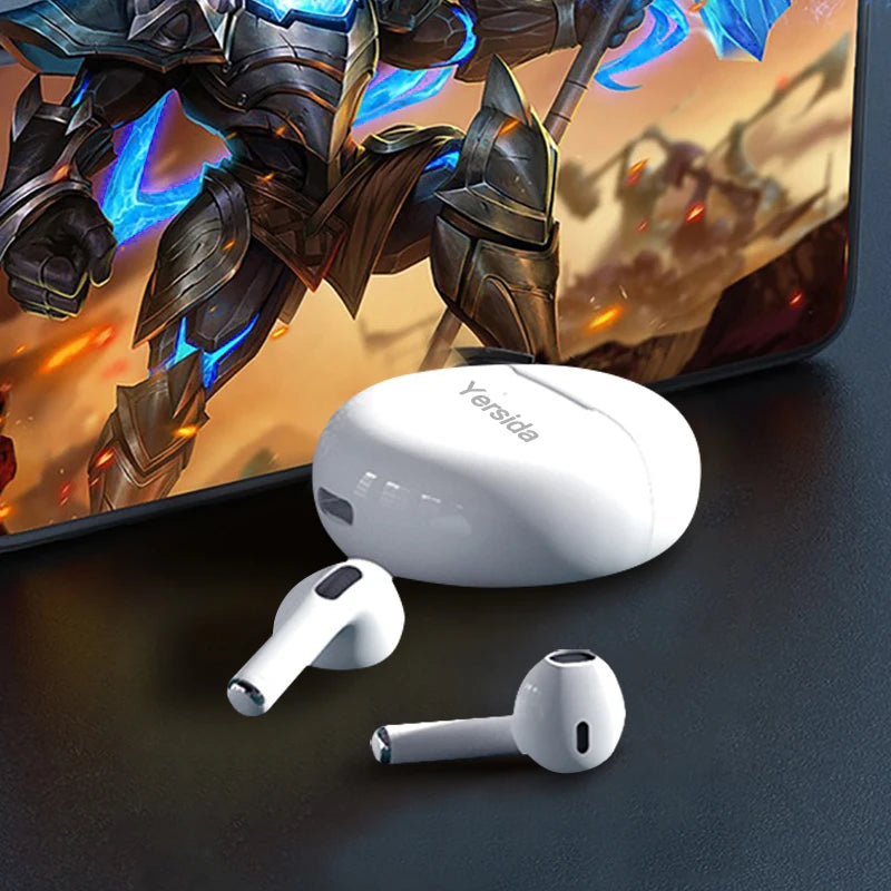 Yersida HT38 TWS Earphone Wireless Bluetooth HeadphonesTouch Mini Headset Dual Mic Stereo Earbuds Suitable for Apple And Android