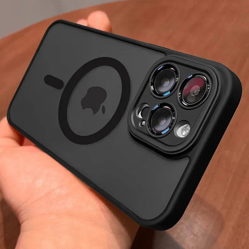 MagSafe Magnetic iPhone Case – Wireless Charging Matte Shockproof Cover
