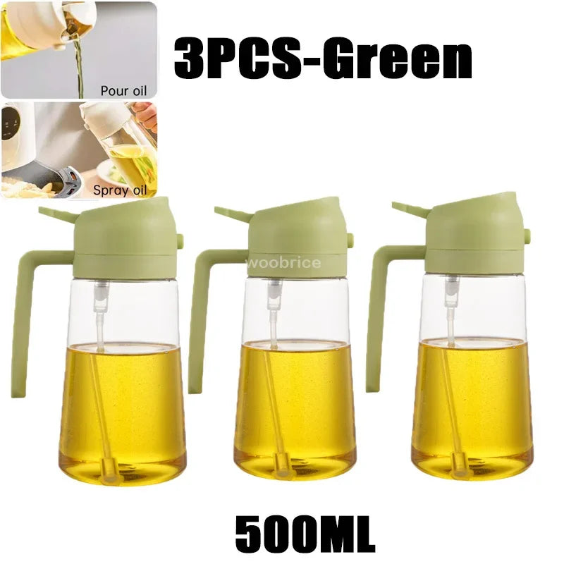 2in1 Kitchen Spray Oil Dispenser Oil Sprayer Polisher Or Only Spray for Air Fryer Salad Grilling Roasting Cooking Kitchen Acce