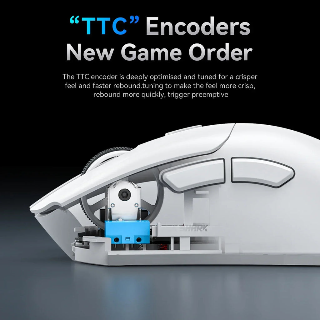 Attack Shark 18000DPI Wireless Mouse, 1000Hz,PAW3311,Bluetooth Tri-mode Connection, R1 Macro Gaming Mouse